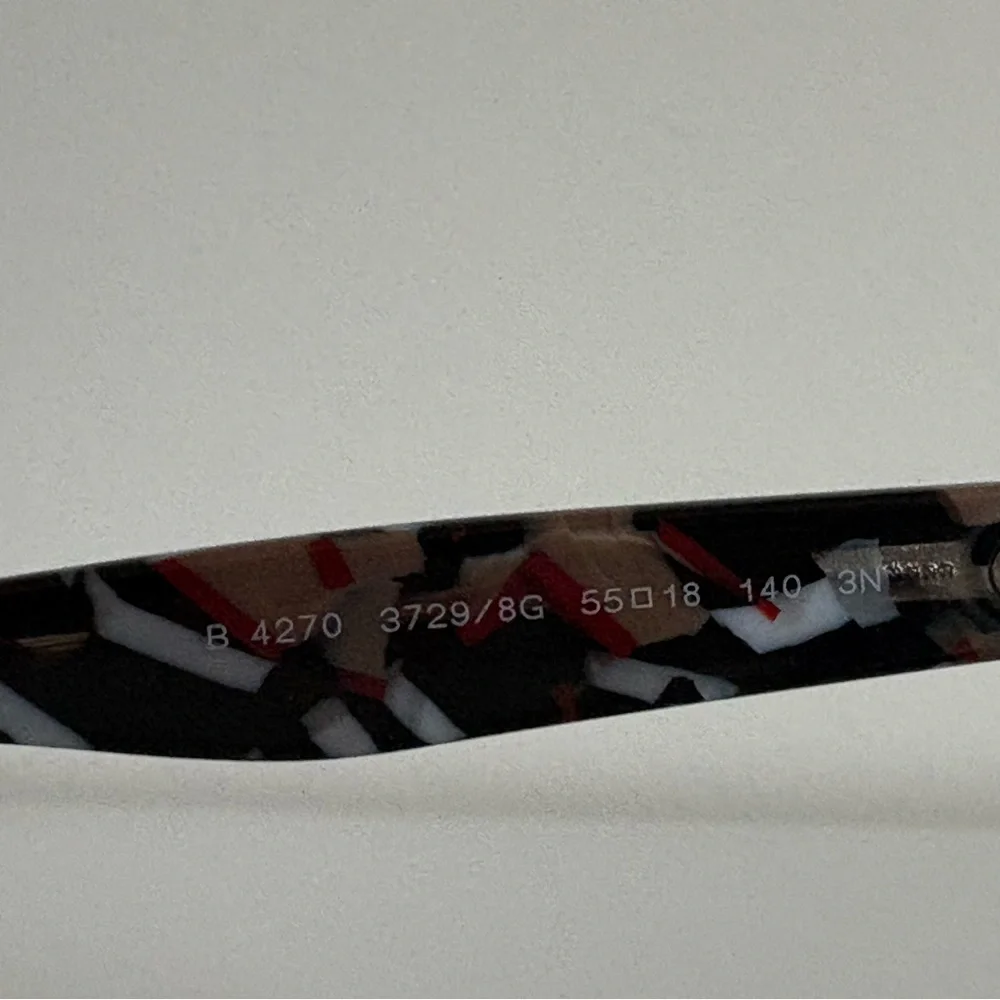 Burberry Black and Silver Women's Sunglasses - Picture 7 of 7